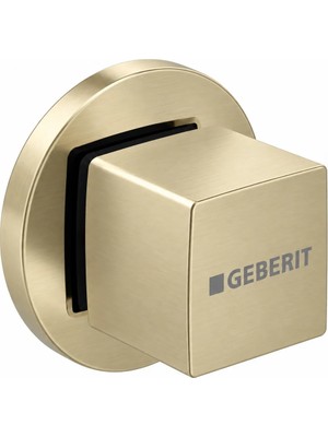 Geberit Kare Stop Valf Başlık - Dış Set - Satine Mat Gold