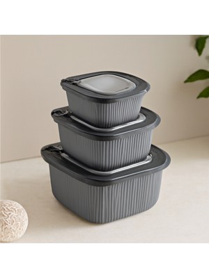 Str Store Mikrodalga Uyumlu Kare Plastik Saklama Kabı