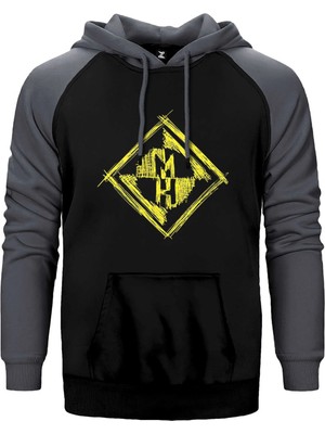 Z zepplin Machine Head 1993 Demo Grafiti Gri Renk Reglan Kol Kapşonlu Sweatshirt