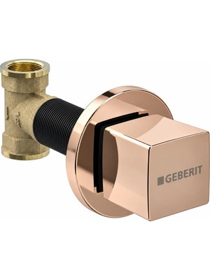 Geberit Kare Ankastre Stop Valf Taharet Musluğu Bronz – Iç Set Dahil