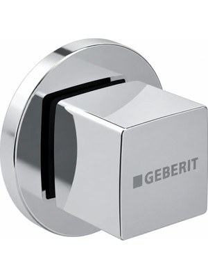 Geberit Kare Stop Valf Başlık - Dış Set - Krom