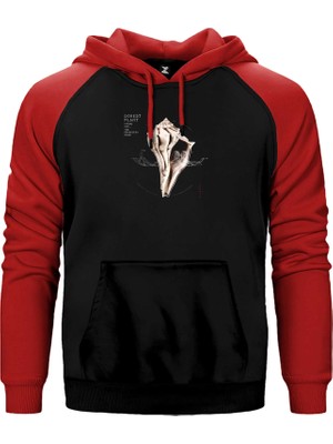 Z zepplin Robert Plant Lullaby And Ceaseless Kırmızı Renk Reglan Kol Kapşonlu Sweatshirt