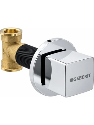Geberit Kare Ankastre Stop Valf Taharet Musluğu Krom – Iç Set Dahil