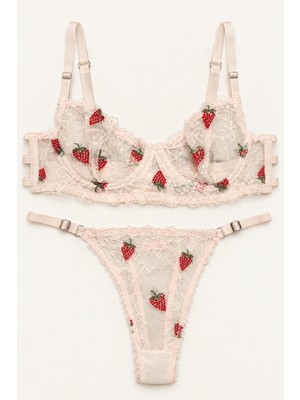 Love Secret Sehiba Desenli Balenli Bralet Sütyen Takımı