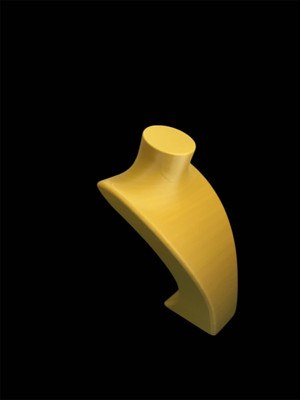 3D Tasarım Boyun Manken Kolye Standı (Sarı)