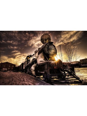 DIGITRA-TREN-001-MERDIVEN Kanvas Tablo