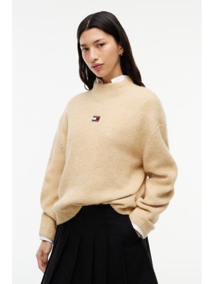 Tommy Jeans Tjw Mockneck Badge Sweater Ext