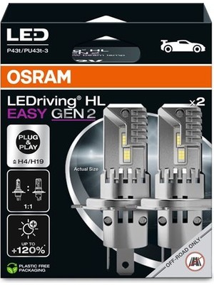 Osram 22/24W 12V P43T 5×2osram Far Ampul LED H4/H19 12V P43T Easy Model 64193DWESY