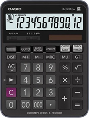 Casio DJ-120D Plus Işlem Kontrollü 12 Hane Masa Üstü Hesap Makinesi