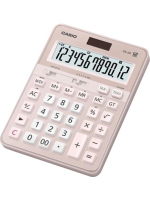 Casio Ds-2b-Pk Pembe Profesyonel 12 Hane Masa Üstü Hesap Makinesi