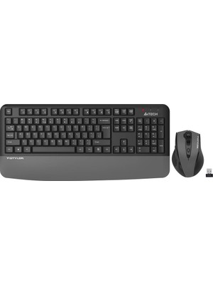 A4Tech A4 Tech FG2500S Gri Plus 2.4ghz Fn-Mm Türkçe Q 3200DPI Klavye & Mouse Set