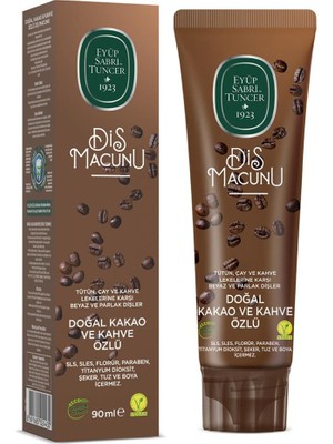 Eyüp Sabri Tuncer Doğal Kakao ve Kahve Özlü Macunu 90ML