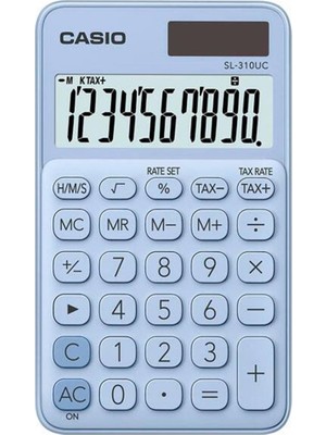 Casio SL-310UC-LB Cep Tipi 10 Hane Açık Mavi Hesap Makinesi