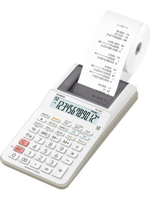 Casio Hr-8rc-We 12 Hane Beyaz Şeritli Hesap Makinesi