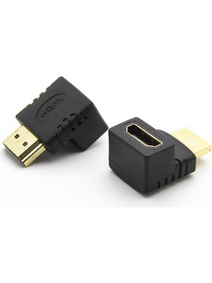 Vcom CA319 HDMI Erkek To HDMI Dişi L Vertical Çevirici