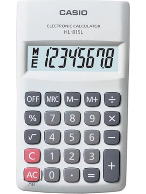 Casio HL-815L-WE 8 Hane Beyaz Hesap Makinesi