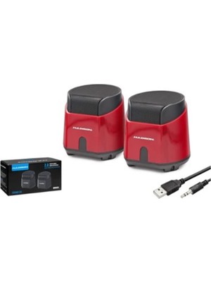 Hadron HD6024R Speaker Pc Kırmızı 8.5-9-9 cm