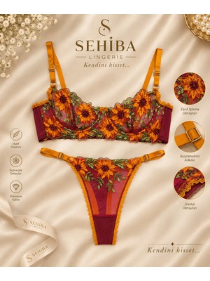 Love Secret Sehiba Desenli Balenli Bralet Sütyen Takımı