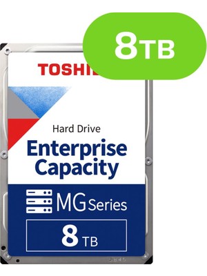 Toshiba 8tb MG10ADA800E 3.5" 7200RPM 256MB 7-24 Enterprice Güvenlik Diski