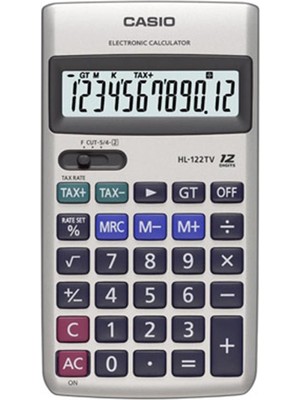 Casio HL-122TV 12 Hane Cep Tipi Hesap Makinesi