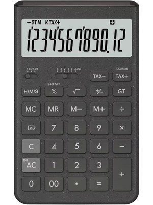 Casio JT-200T-GY 12 Hane Gri Masa Üstü Hesap Makinesi