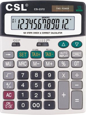Csl CS-2372 12 Hane Masa Tipi Işlem Kontrollü Hesap Makinesi
