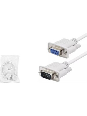 HCS Hadron HDX7801 RS232 Seri Port M-F Kablo 1.5m Beyaz