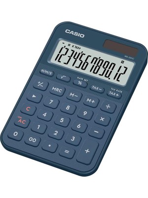Casio MS-20YC-NY 12 Hane Lacivert Masa Üstü Hesap Makinesi