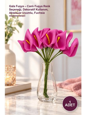 Yenilig 1 Adet Gala Fuşya – Canlı Fuşya Renk Seçeneği, Dekoratif Kullanım, Aksesuar Uyumlu, Fuchsia