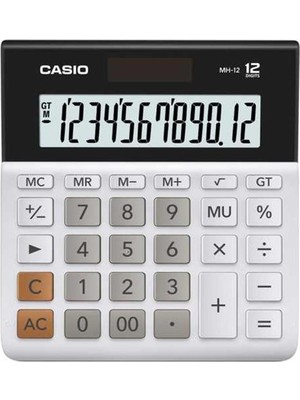 Casio Mh-12-We 12 Hane Masa Üstü Hesap Makinesi