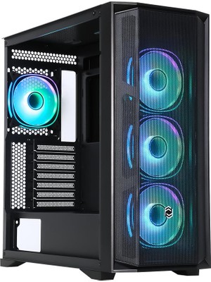 Frisby CX-500 750W 80+(Bronze) Argb Fan Gaming Mesh 4rgb Fan Yan:4mm Temper Cam-Ön Panel:abs+ Mesh