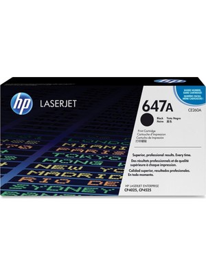 Hp 647A Black Siyah 8.500 Sayfa Toner CE260A