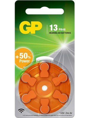 Gp ZA13 1.4V Düğme Kulaklık Pili  6'lı Paket