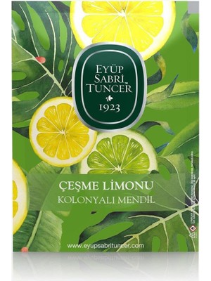Eyüp Sabri Tuncer 50LI Mendil Çeşme Limonu Kolonyalı  (9,3 x 12,5) Doypack