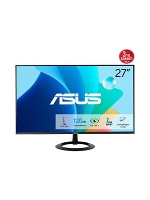 Asus 27" VZ279HG IPS 1920X1080 1ms 120hz HDMI VGA 3yil Cercevesiz Düsük Mavi Isik Ultra Slim Monitör