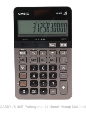 Casio JS-40B Profesyonel 14 Hane Masa Üstü Hesap Makinesi