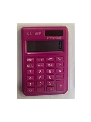 Csl CS-118-P Pembe 8 Hane Cep Tipi Hesap Makinesi