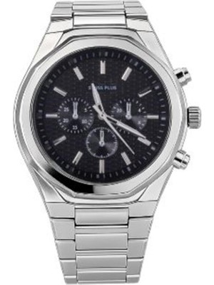Casio Swiss Plus Man Watch Basic Seri Model-4 ST3503AGS Plus Black-Silver(Kol Saati)
