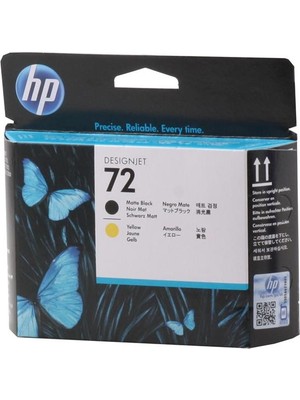 Hp  C9384A 72 Matte Black-Yellow Mat Siyah-Sarı Baskı Kafası C9384A