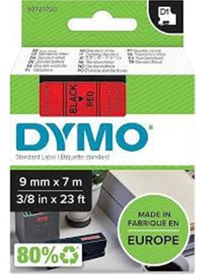 Dymo S0720720 D1 Yedek Şerit 9 MMX7MT Kırmızı-Siyah 40917