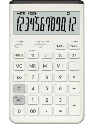 Casio JT-200T-WE 12 Hane Beyaz Masa Üstü Hesap Makinesi