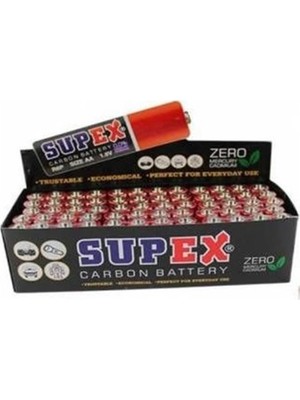 Supex R6 Çinko 60LI Kalem Pil