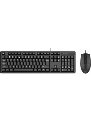 A4Tech A4 Tech KR-3330S Silent Q USB Fn-Multimedya Klavye + Optik Mouse Set Sessiz