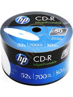 Hp Cd-R 700MB-80MIN Printable 50LI Shrink