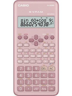Casio FX-82MS-2-PK-W-DTF Versiyon Bilimsel Pembe Fonksiyonlu Hesap Makinesi