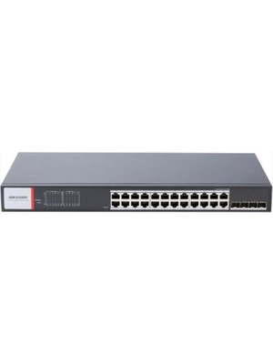Hikvision DS-3T1528HP-SI-24P4F 24PORT Ge +4sfp 480W Yönetilebilir Gigabit Switch