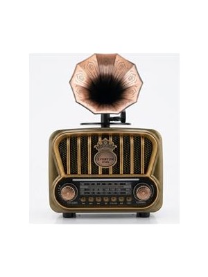 Everton RT-605 Şarjlı,  Nostaljik Radyo( Bluetooth-Usb-Sd-Fm)