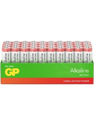 Gp G-Tech Lr6 Aa Boy Red Alkalin Kalem Pil 40'lı Paket GP15ARETA21-2GST40