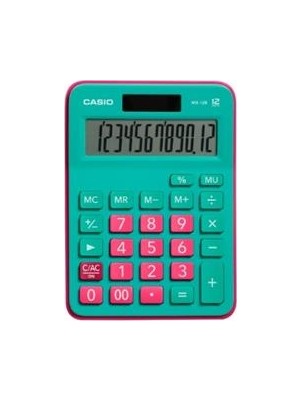 Casio MX-12B-GNRD Yeşil+Pembe 12 Hane Masa Üstü Hesap Makinesi