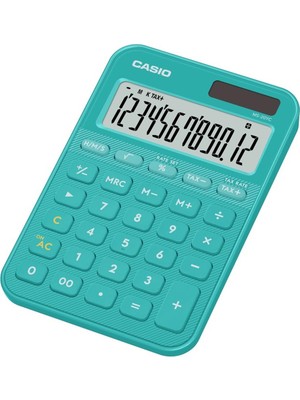 Casio MS-20YC-TU 12 Hane Turkuaz Masa Üstü Hesap Makinesi